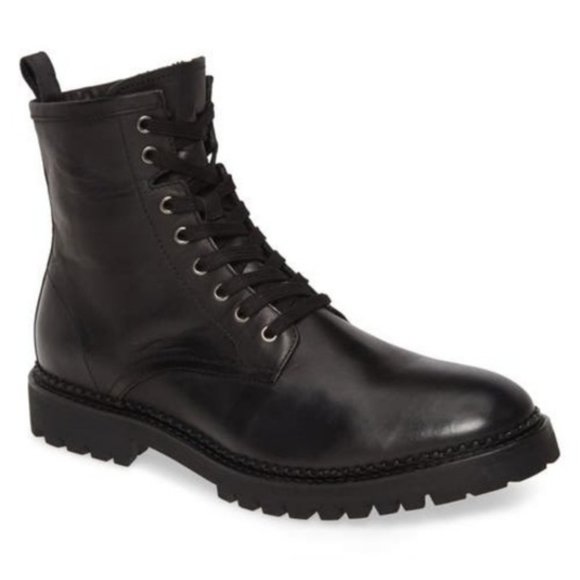 ALLSAINTS Men´s Whitmore Leather Moto Boots Black Size...